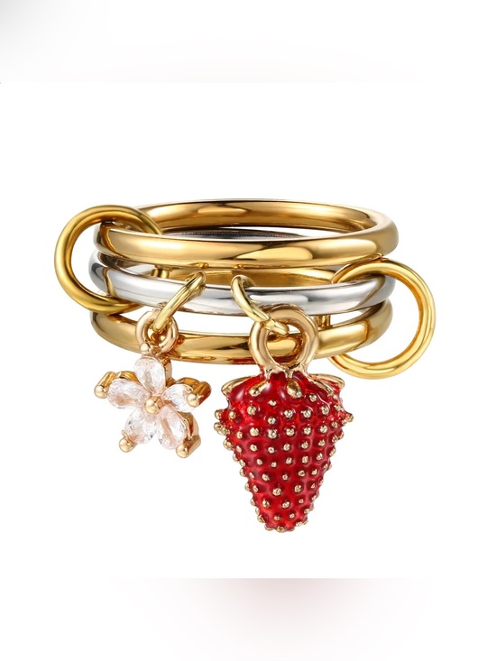 Rooj Jewelry - Strawberry Ring D246